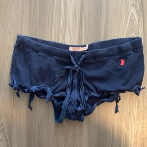 Juicy couture distressed navy pajamas shorts size small used